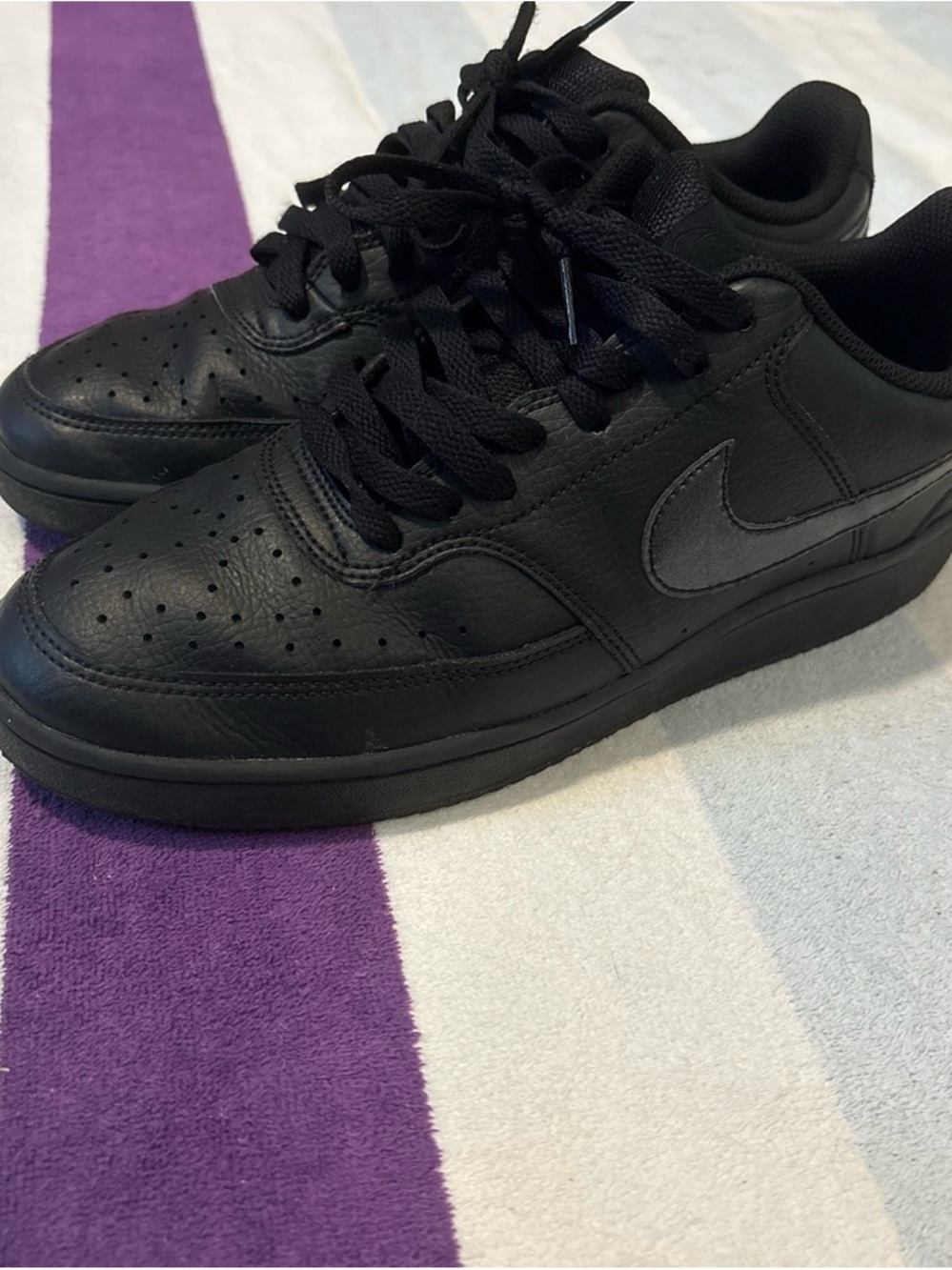 Nike Court Vision Black Low Sneakers